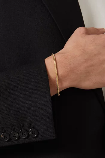 سوار بالي فضة مطلي بالذهب