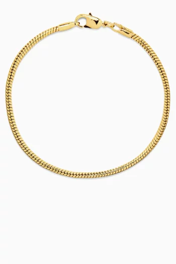 سوار بالي فضة مطلي بالذهب