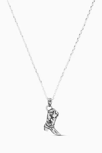 قلادة بوت فضة إسترلينية