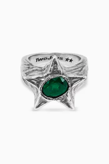 خاتم بومبا فضة إسترلينية