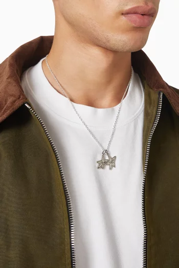 قلادة سكيتشي ستار فضة إسترلينية