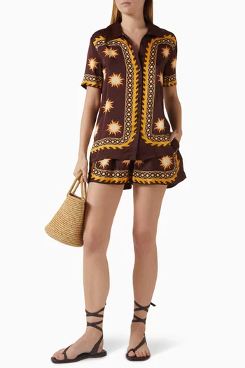 Sun Printed Shorts
