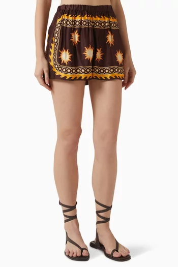Sun Printed Shorts