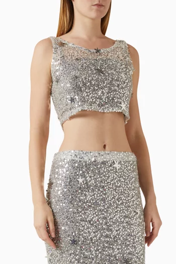 Rena Sequin-embellished Top