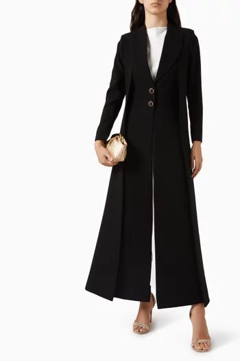 Amara Blazer-style Abaya in Crepe