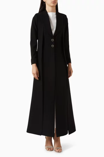 Amara Blazer-style Abaya in Crepe