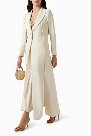 Bahar Blazer-style Abaya in Crepe