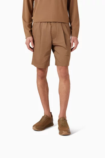 Runner Sneakers in Wool & Leather