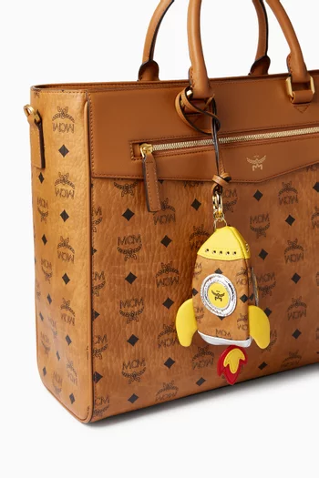 Aren Bag Charm in Visetos Canvas