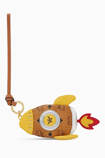 Aren Bag Charm in Visetos Canvas