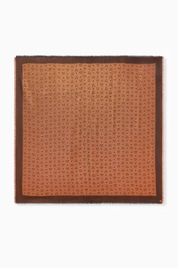 وشاح مربع بنقشة فيزيتوس حرير تويل