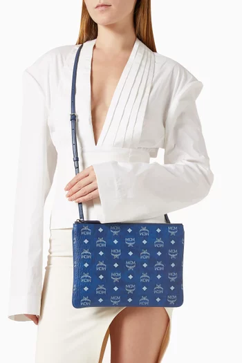 حقيبة صغيرة كروس ارين قنب بنقشة فيزيتوس