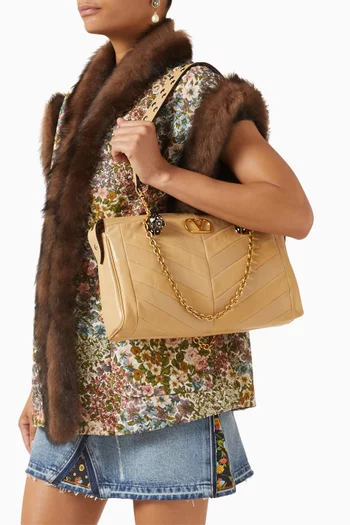 Panthea Shoulder Bag in Nappa Leather