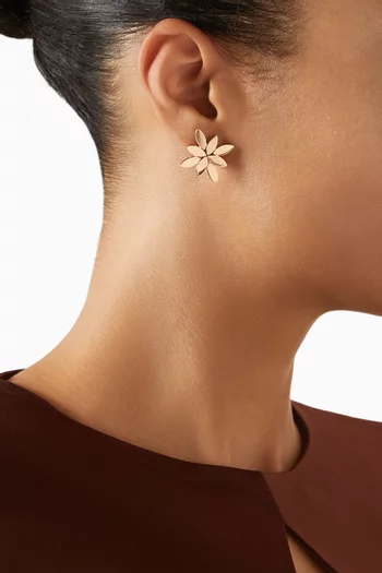 Lotus Light Garland Earrings in 18kt Rose Gold