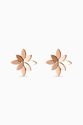Lotus Light Garland Earrings in 18kt Rose Gold