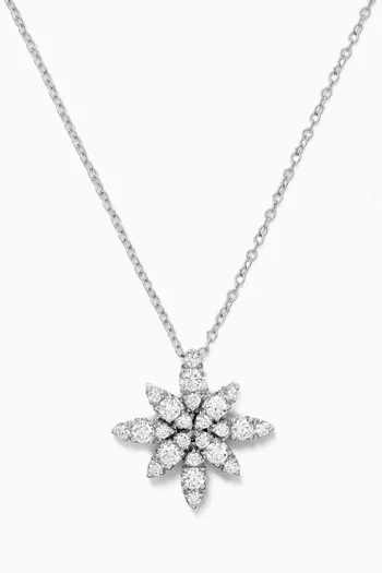 Ghirlanda Diamond Pendnant Necklace in 18kt White Gold