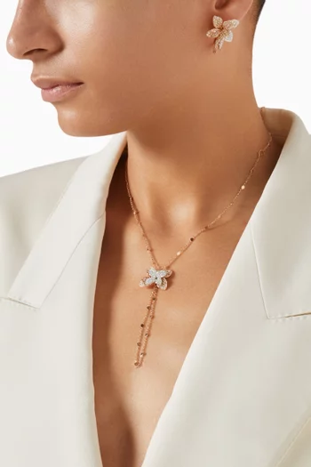 Petit Garden Dragonfly Diamond Earrings in 18kt Gold