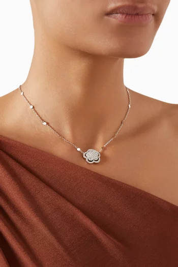 Bon Ton Diamond Pendant Necklace in 18kt White Gold