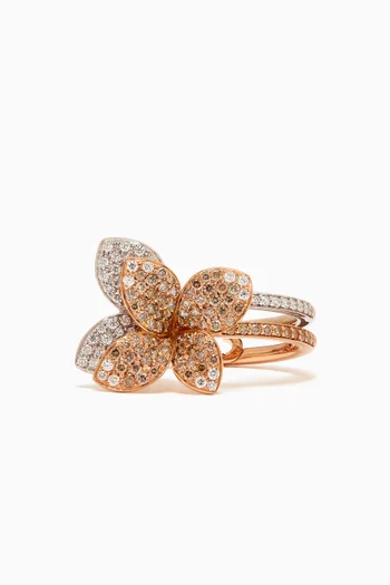 Petit Garden Dragonfly Diamond Ring in 18kt Gold