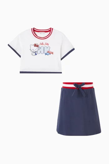 طقم بلوزة وتنورة هالو كيتي 