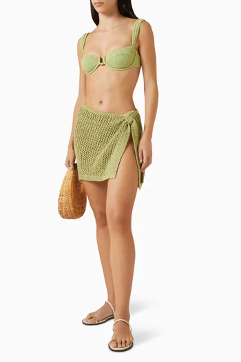 Santa Marta Crochet Sarong in Cotton Blend