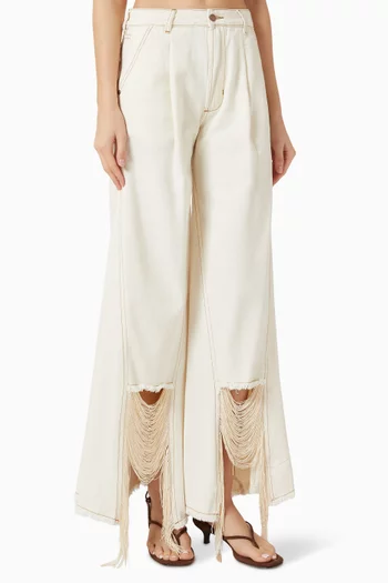 Astoria Fringe Jeans in Denim