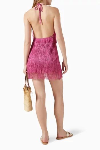 Joya Fringe Mini Dress