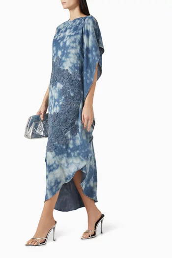 Embroidered Dress in Denim
