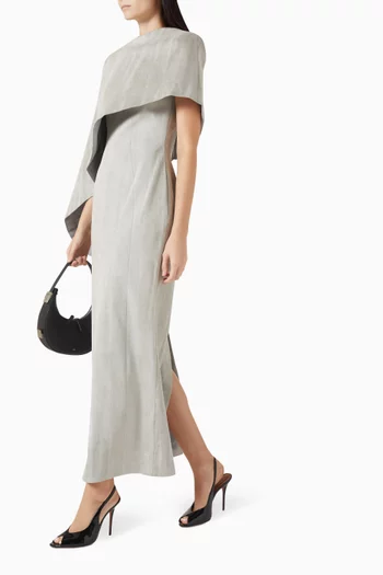 Cape Maxi Dress