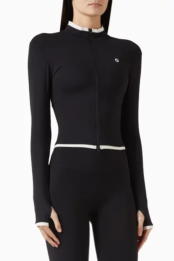 جاكيت لكس بالانس بسحّاب قماش فري فورم