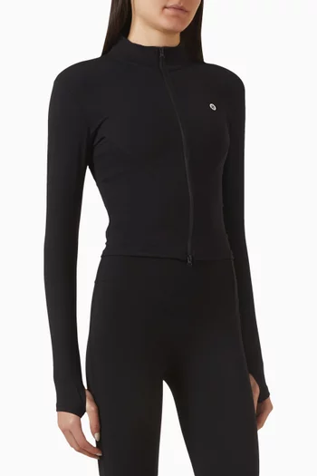 جاكيت لكس بالانس بسحّاب قماش فري فورم