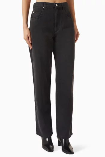 Jenny Straight-leg Jeans in Denim