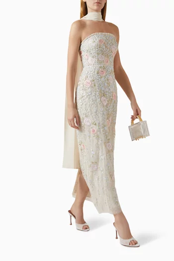 Cressida Embroidery Ankle Gown