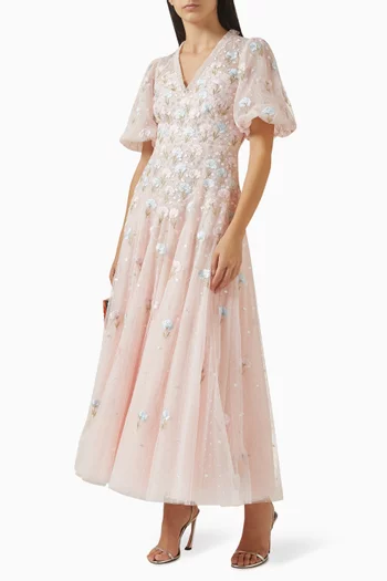 Dandelion Ditsy Ankle Gown