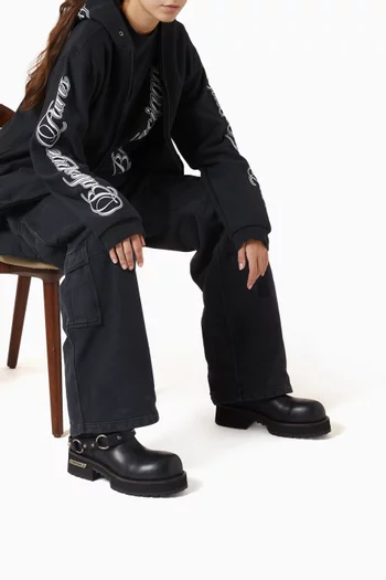 حذاء بوت فينوم سيتي جلد عجل