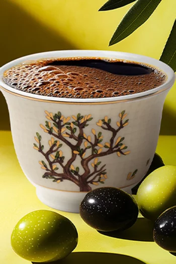 طقم فناجين قهوة زيتون، 6 قطع