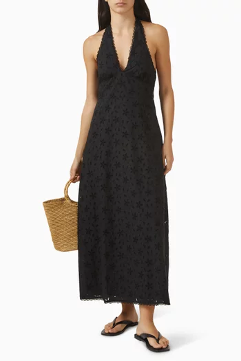 Salma Halter Dress in Cotton