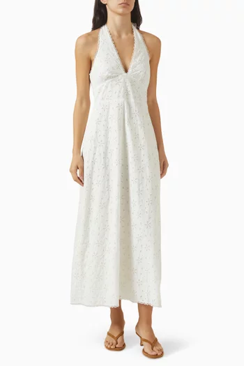 Salma Halter Dress in Cotton