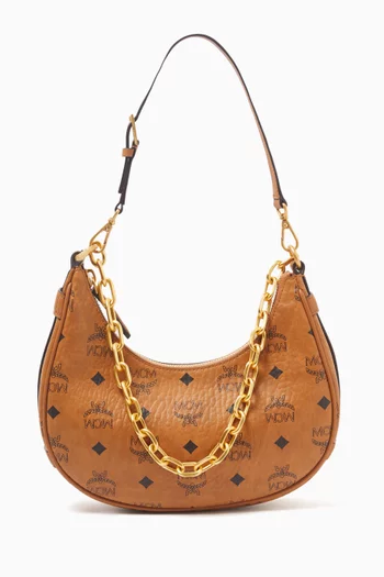 Small Aren VI Hobo Bag in Visetos Canvas