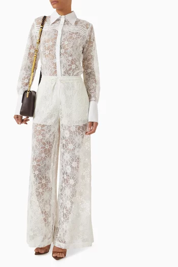 Coline Floral Shirt in Lace