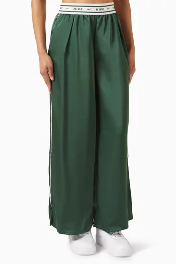 Mid-rise Pants in Satin