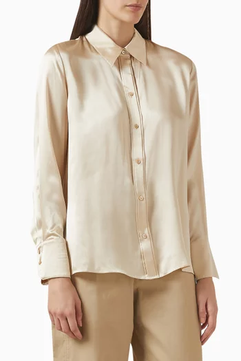 Joey Shirt in Silk Charmeuse