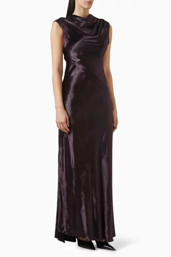 Back To You Maxi Dress in Satin