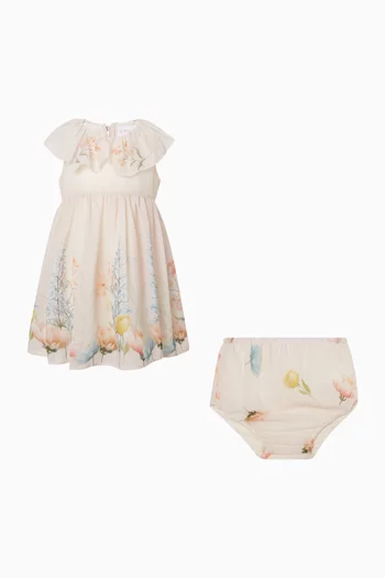 فستان بنقشة زهور