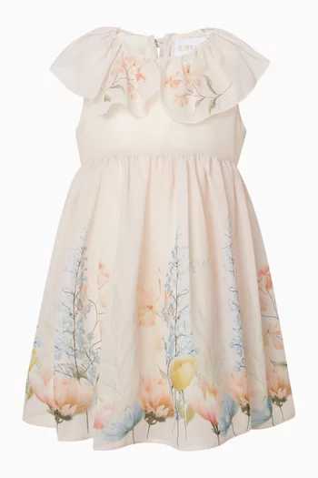 فستان بنقشة زهور