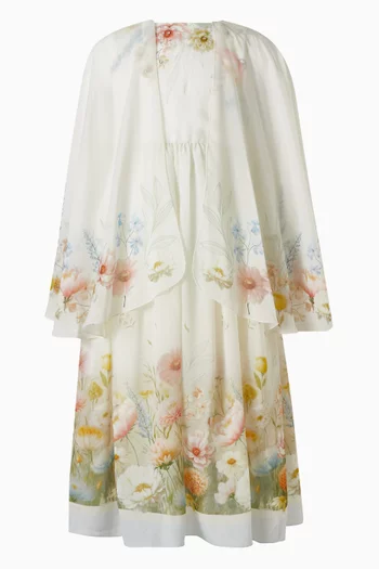 فستان بنقشة زهور