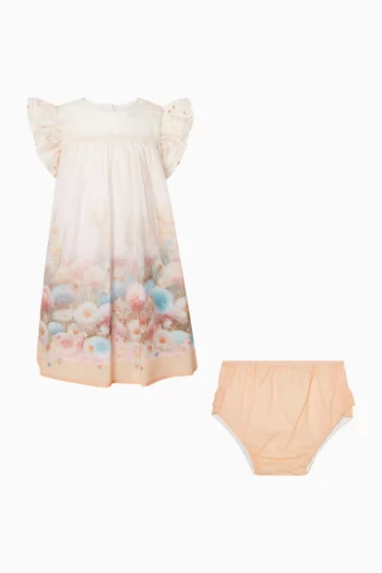 فستان بتصميم حرف A قطن