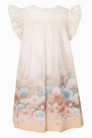 فستان بتصميم حرف A قطن