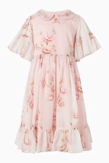 فستان بنقشة زهور