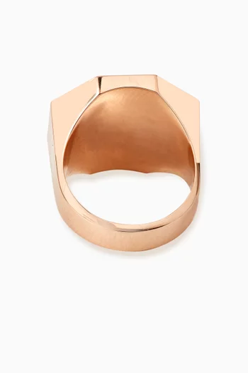 Thaman Motif Diamond Ring in 18kt Rose Gold